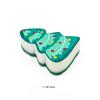 4pcs Festive Christmas Tree Sponge Scrubbers 3D Holiday Dish Cleaning Pads, Double Sided Kitchen Sponges with Snowflake Christmas Tree Designs,