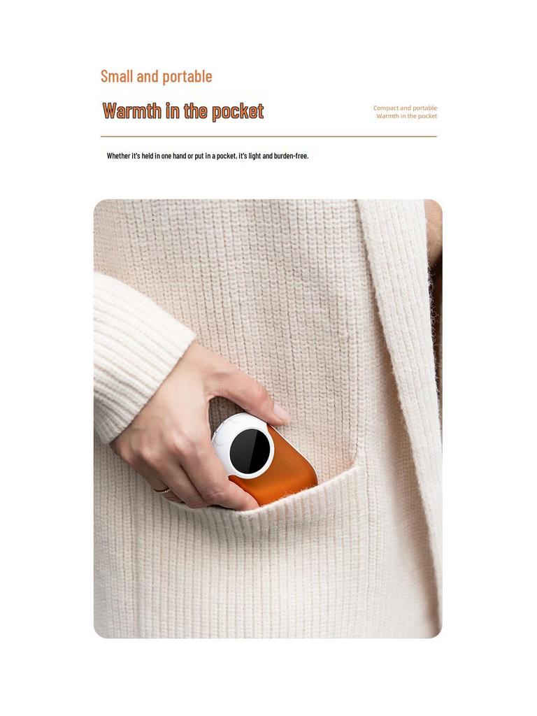 Portable Magnetic Electric Hand Warmer, Fast Heating & High Capacity