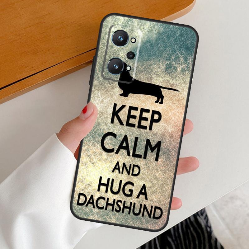 Sausage Dog Dachshund Quotes For Realme 14 10 11 12 13 Pro Plus GT6 GT7 15 Pro C65 C67 C63 C61 C55 C51 C53 C35 C75 Case