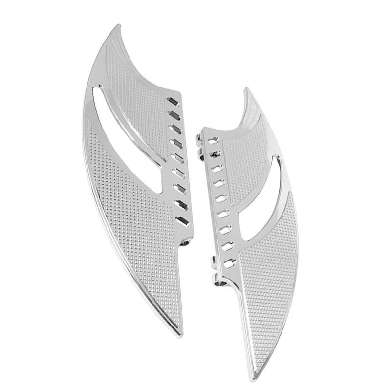 Motorcycle Front Driver Stretched Floorboards Footpegs Footrest Aluminum for Harley Touring Road King Street Road Glide Softail