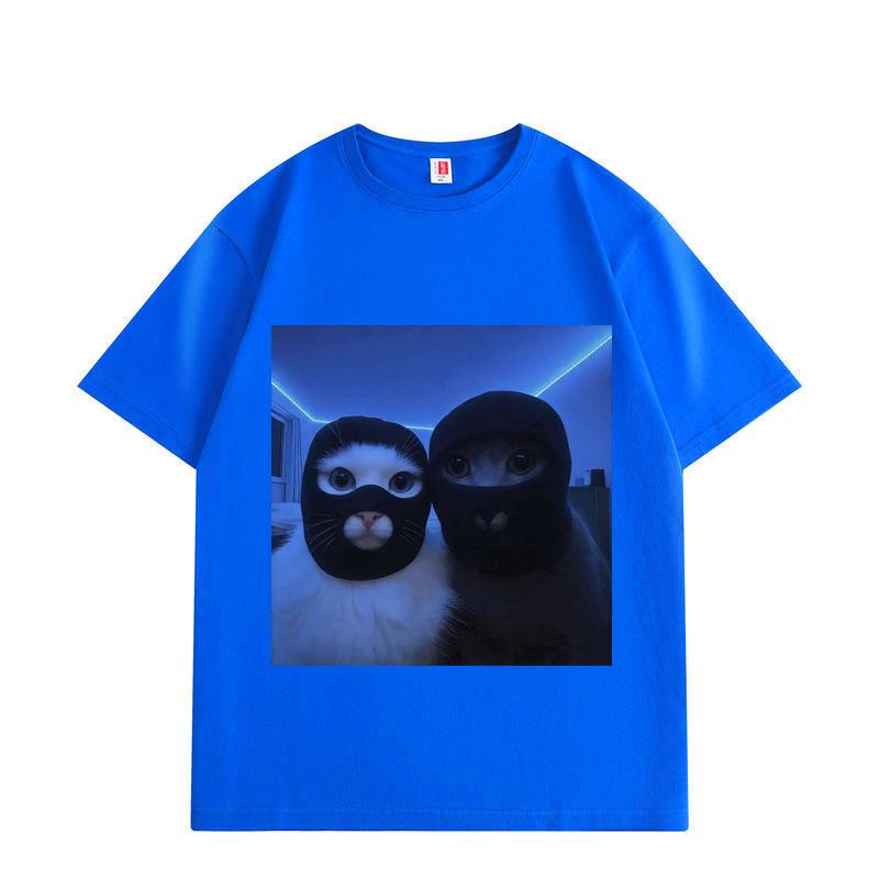 

Funny Thief Cat Meme Graphic T Shirt Men Women Summer Casual Cotton Short Sleeve T-shirts Fashion Oversized T-shirt 3XL