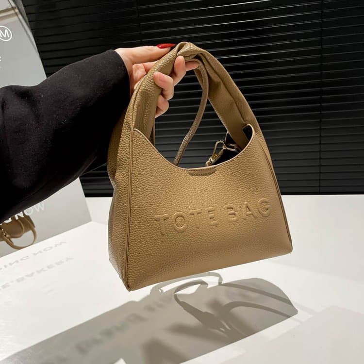 

Simple underarm bag women s portable messenger bag коричневий