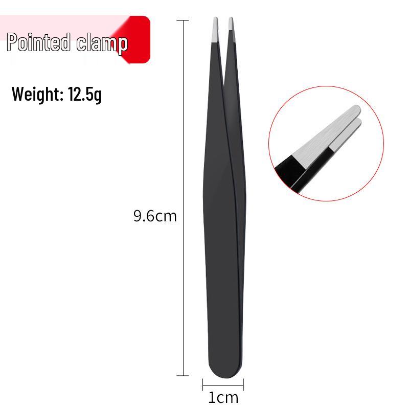 Stainless Steel Eyebrow & Beard Tweezers - Hair Removal, Customizable