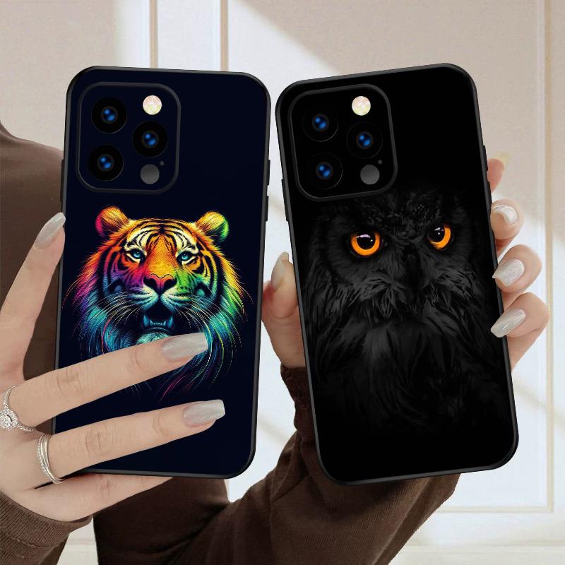 Lion and Bird For iPhone 16E 16 Pro Max 15 P lus 14 Pro 13 12 Mini 11 P ro Max X XS 7 8 Plus 2022 silicone soft phone case