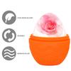 Egg Shaped Silicone Ice Face Roller for Puffiness, Dark Circles, Skin Firming, Orange