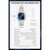 New Fashion Specht & Söhne Ultrathin Quartz Watch For Men Ice Blue Color Stainless Steel Watches Sapphire Crystal 50M Waterproof