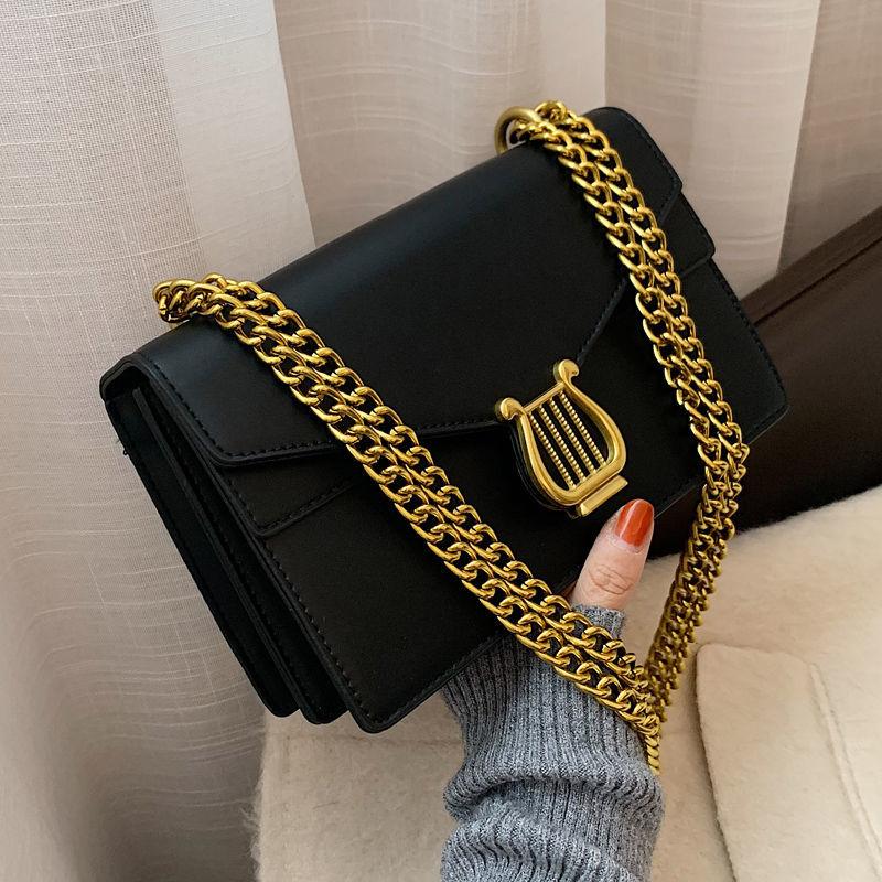 Dámský batoh Advanced Sense Malý design Sense Chain Messenger Bag Neformální retro taška přes rameno Jednoduché a všestranné čtvercové tašky