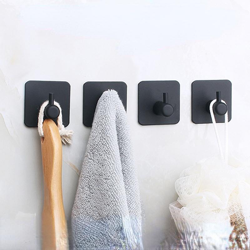 Buy 304 Stainless Steel Metal Hooks Wall Rack Cabinet Bathroom Bathroom ...