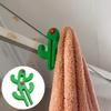 Cactus-Shaped Bathroom Glass Door Hooks Suitable For 8mm/6mm Doors Bathroom Door Clamp Hook For Towels, Washcloths, Clothing