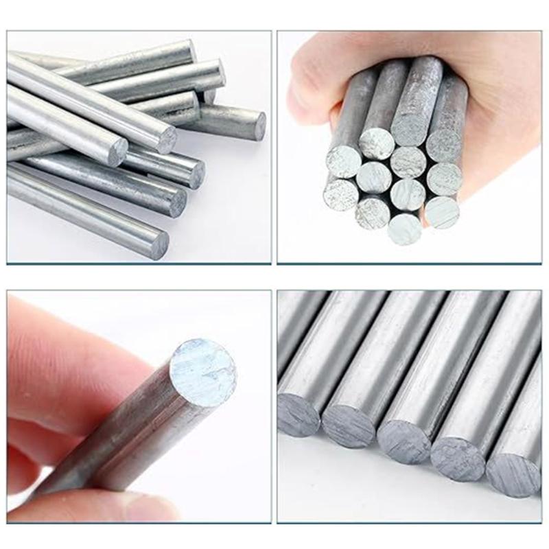 Pack of 12 Zinc Metal Sticks with with Good Conductivity Reliable Rod for Corrosion Prevention & Scientific Experiments