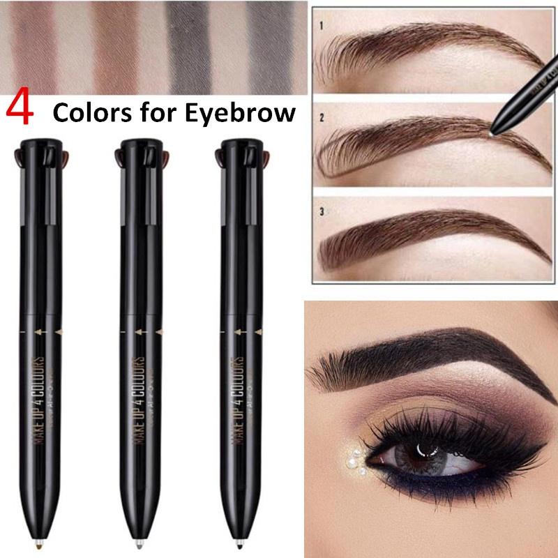 Buy 1 Piece 4 In 1 Makeup Set Brown Henna Tattoo Lip Liner Eyeliner