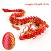 3D Printing Dragon Model Crafts Color Changing Joint Movements Car Home Decoration Aquarium Ornament Halloween Christmas Gifts