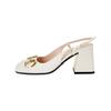 Gucci Horsebit Mid-heel Slingback Pumps 643892 C9D00 9022