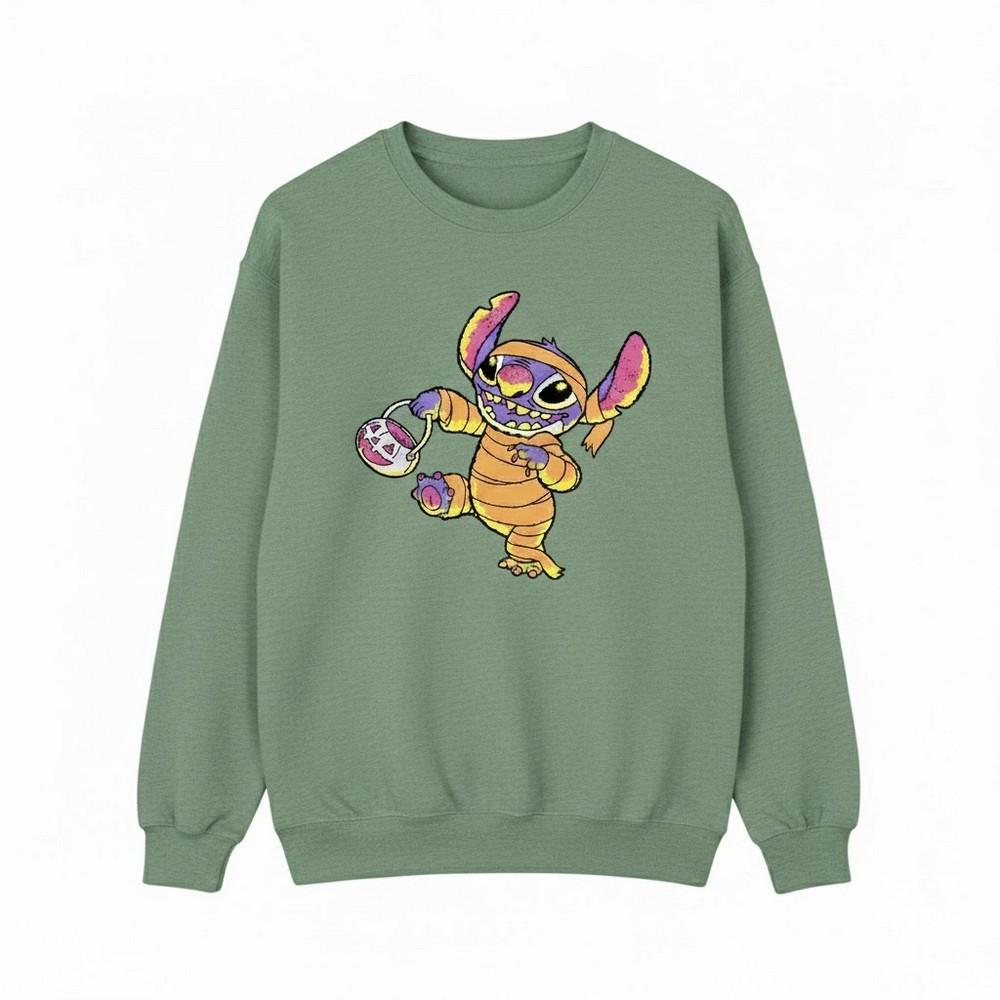 Lilo & Stitch Herren-Sweatshirt „Süßes oder Saures“.