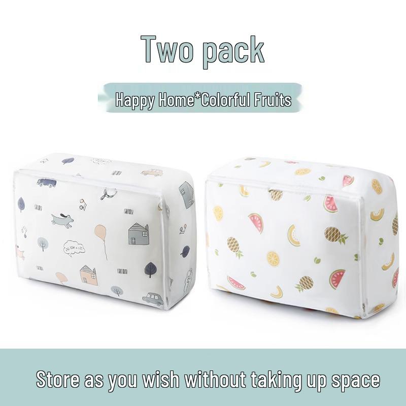 Large Capacity Zippered Storage Bag for Out-of-Season Quilts and Blankets