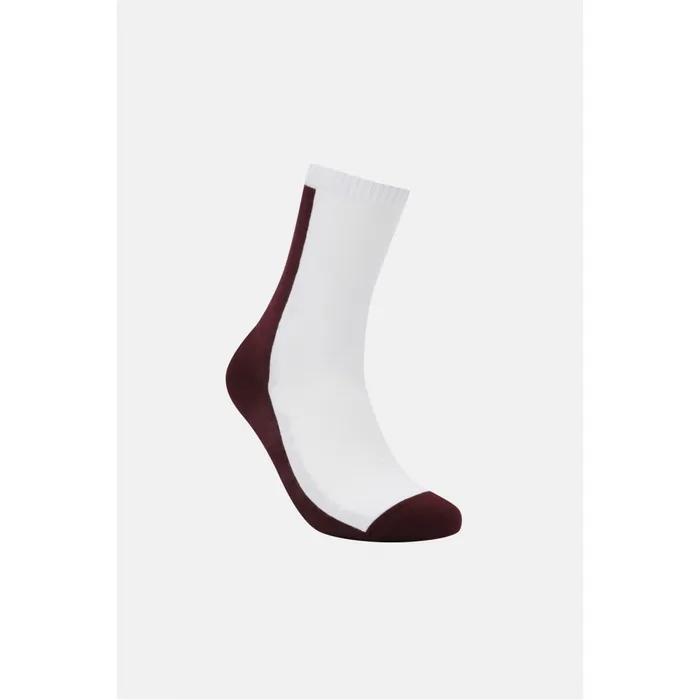 Unisex Color Block Lettering Crew Socks QELAX26161WIN