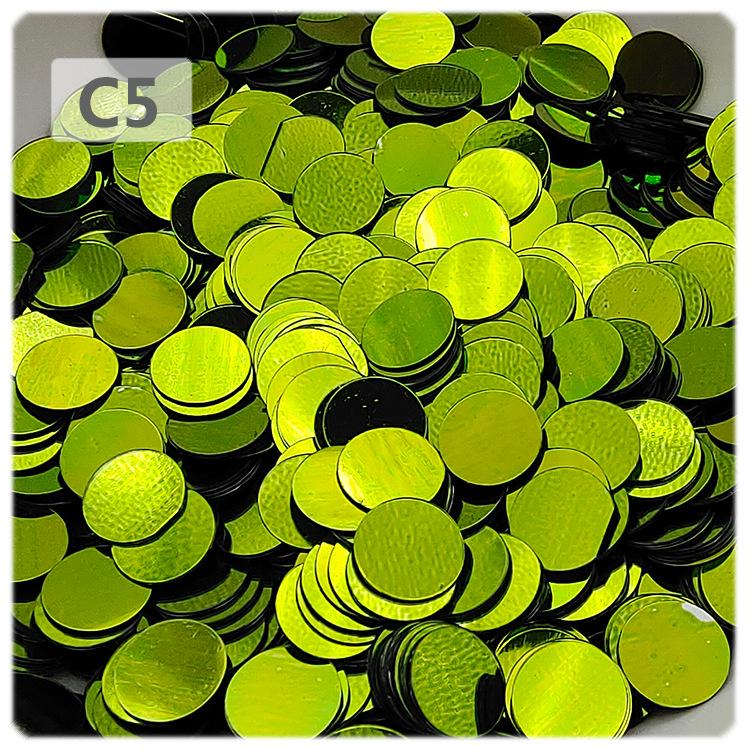 Yaleduo 6mm Flache Runde Pailletten ohne Loch für DIY-Bastelarbeiten, Handy-Dekor, Epoxidharz-Kunst und Nageldesign