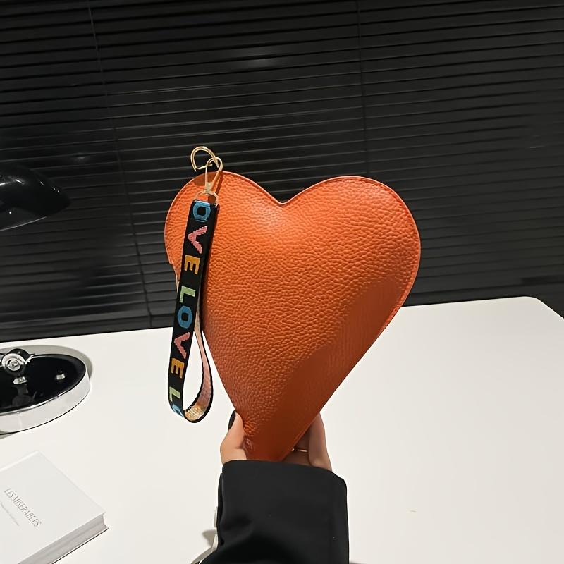 Damen Mode Liebe Clutch - Mini Niedlich Lässig Handgelenktasche, Valentinstagsgeschenk, Lässiger Stil, Kein Druck, Kantenfarbe, Nicht Waschen