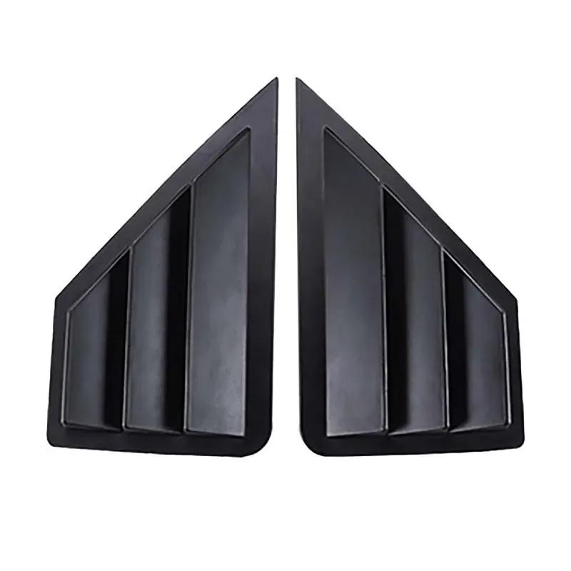 Car Rear Louver Window Side Shutter Cover For Toyota C-HR CHR 2016 2017 2018 - Trim Sticker Vent Scoop ABS Carbon Fiber
