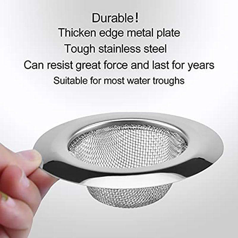 1PC Kitchen Sink Strainer Stainless Steel Filter Mesh Removable Kitchen Sink Drain Strainer Bathroom Laundry Hair Catche Stopper