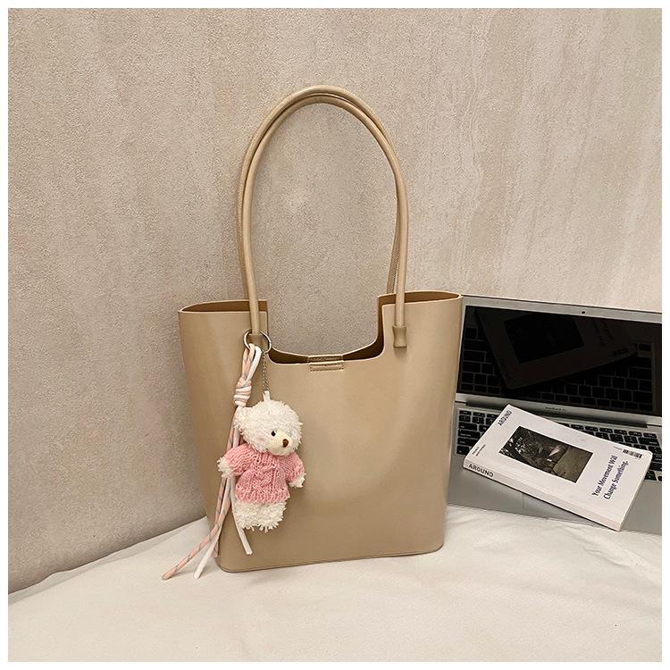 New High-End Underarm Mother And Child Bag Women'S Popular Fashion Simple Shoulder Bag Large-Capacity Commuter Tote Bag