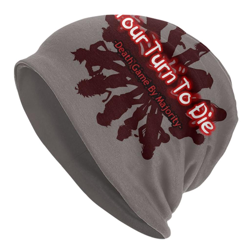 Warm Unisex Women Knitted Hats Adult Unisex Horror Game YTTDED Anime Skullies Beanies Caps Your Turn To Die Humor Bonnet Hats