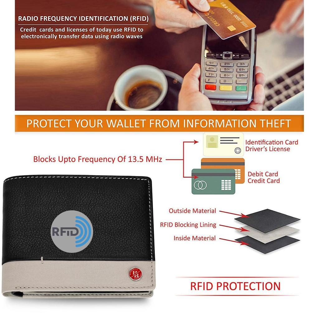 Ackson Leather Wallet for Men | Branded Quality Mens Wallet with RFID Blocking | Wallets Men Genuine Leather | Purse Men Leather Black Nappa