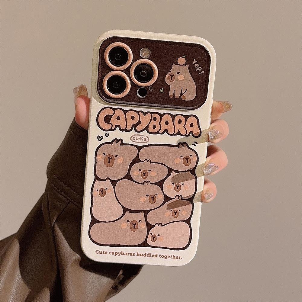 Fun Ins Capybara Suitable for IPhone14 IPhone Case 13pro Max Internet Celebrity 16 All Inclusive 15 Soft Huawei