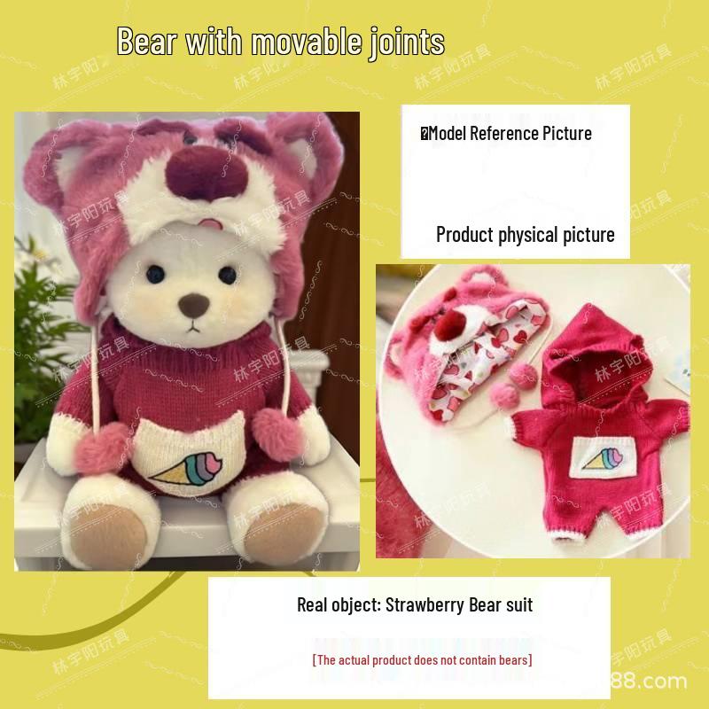 11-Joint Bear Plush Doll: Transformable Rag Doll Gift for Girls