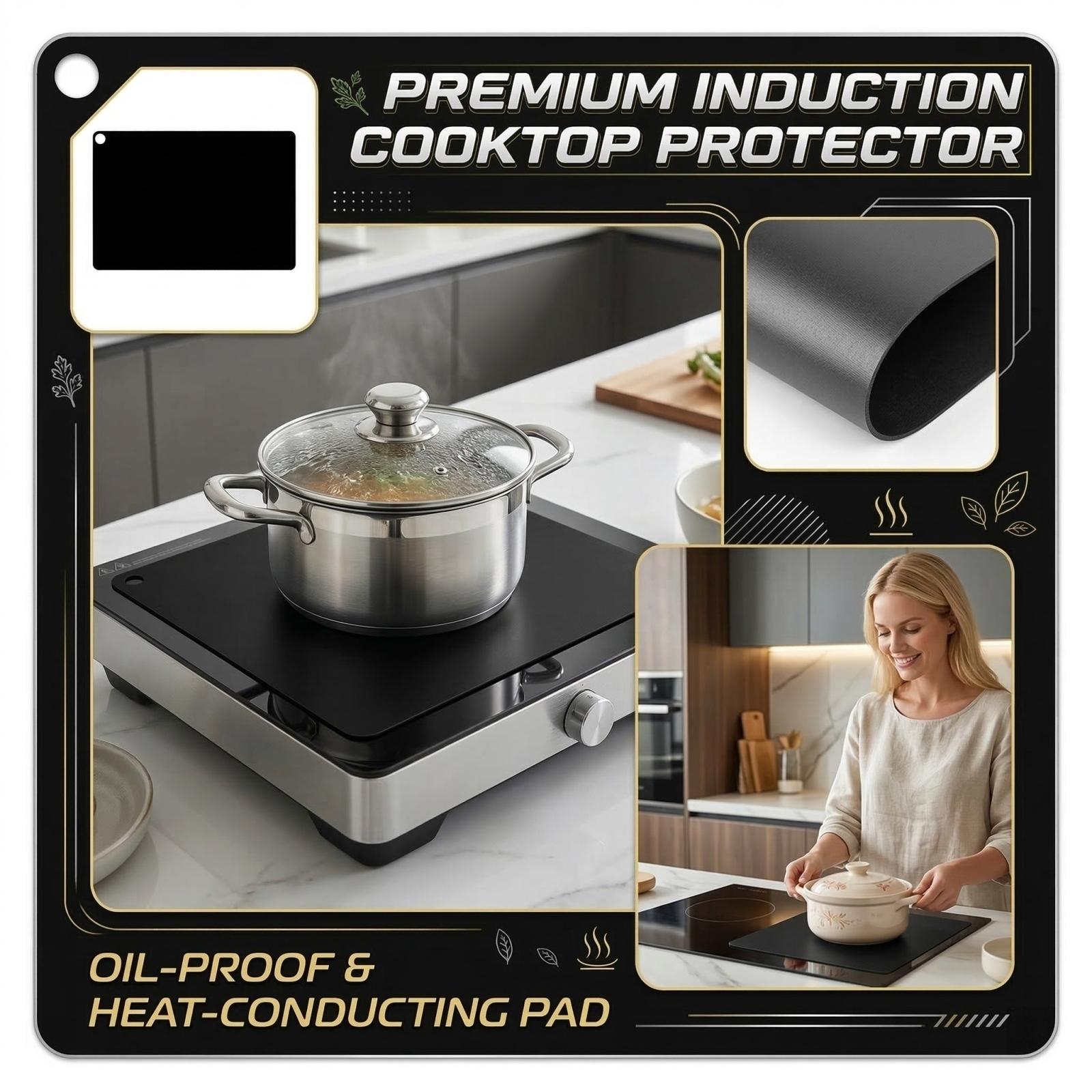 

Electromagnetic Stove Protective Heat Conducting Heat Conducting Pad XS чорний