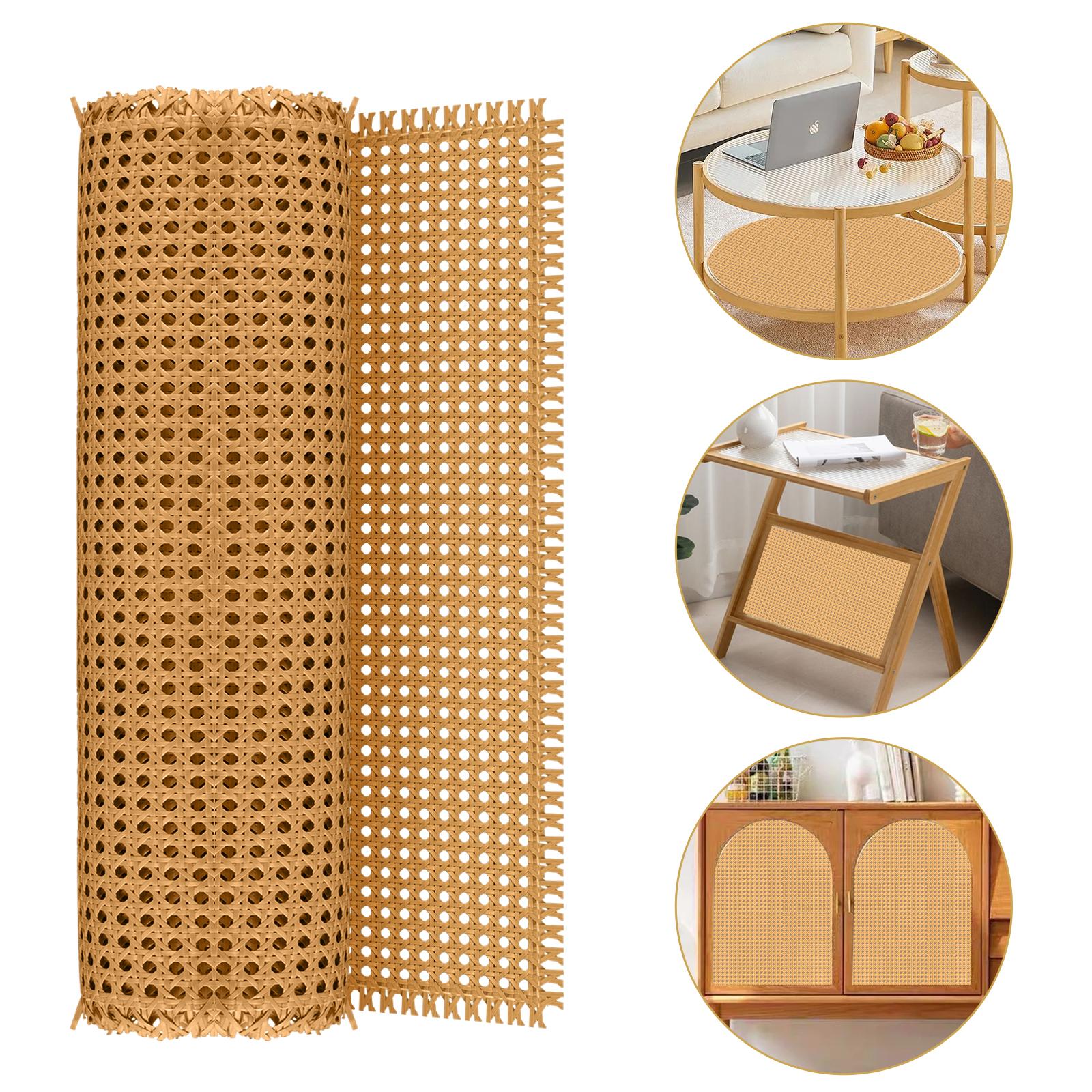 

Plastic Anti-Rattan Slice Material 40cm-45cm Width Rattan Webbing For Diy Crafts 40x100cm кавовий
