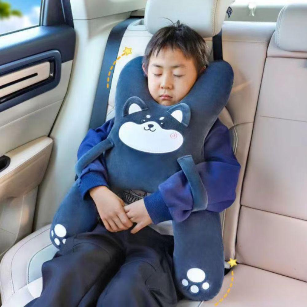 Soft Car Seat Neck Pillow Breathable Car Headrest Safety Design Lumbar Support Pillow  Car Travel