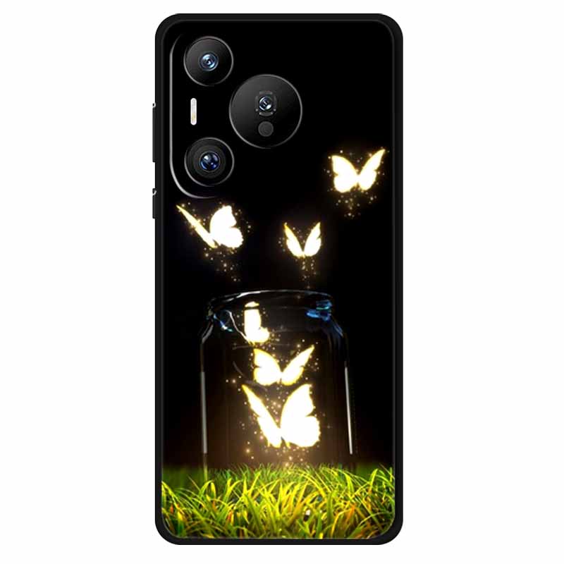 For Huawei Pura 70 Ultra Pro Case Silicone Animal Painted TPU Soft Phone Back Cover For Pura70 Pro+ Lion Shockproof Case Pura70