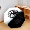 1 Stück Automatischer Faltregenschirm - Cartoon-Muster, Tragbares & Faltbares Design mit 24 Speichen, Weihnachts-Geburtstagsgeschenke