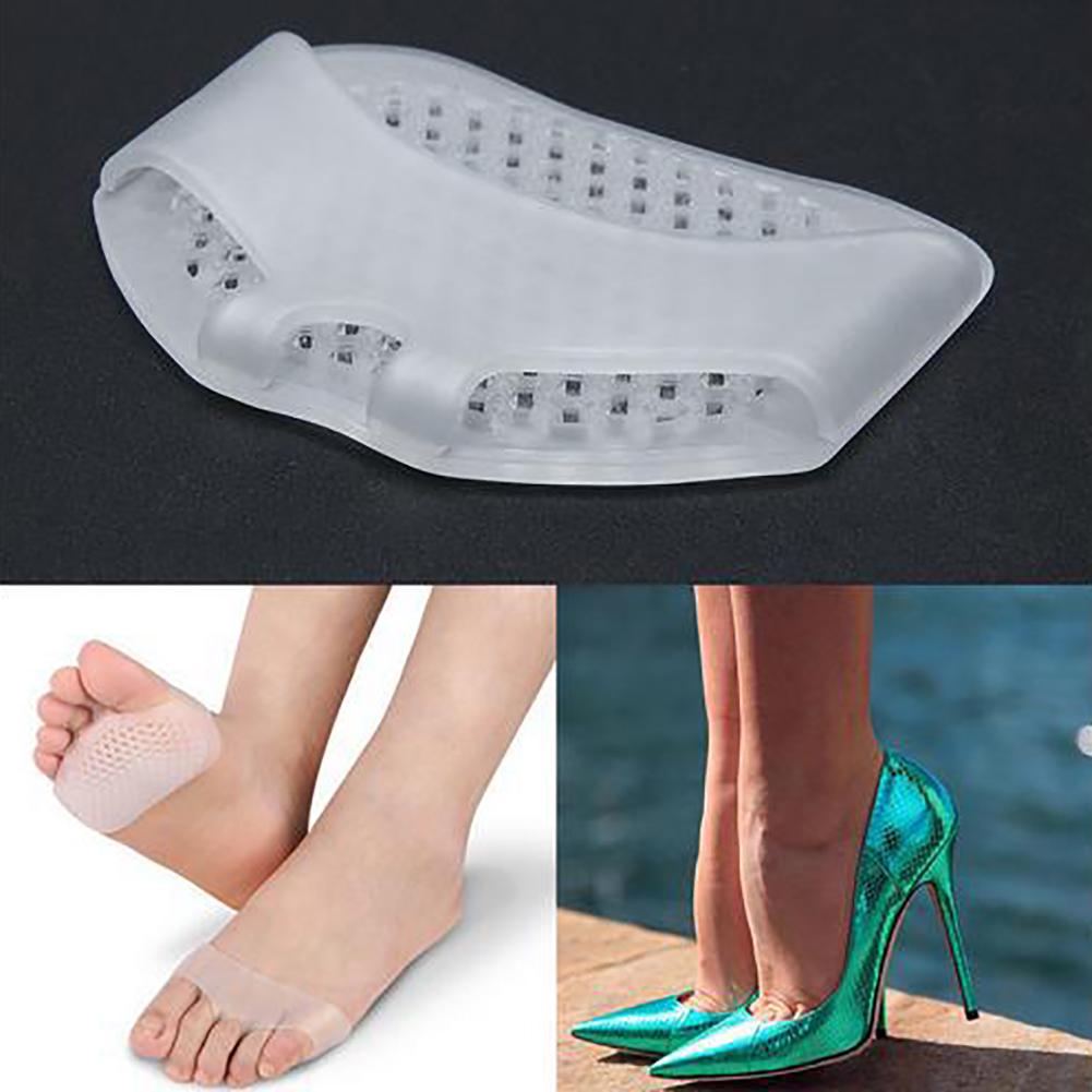 Silicone Soft Forefoot Invisible High Heel Shoes Slip Resistant Half Yard Pads Foot Feet Care Tools