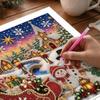 Nativity Scene Christmas Night Scene Pearl Painting Kit Handmade Pearl Art Craft Kit  Home Decor