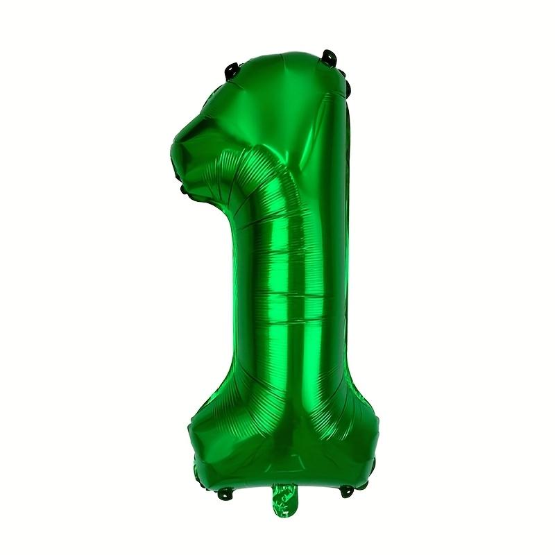 

1pc 32-Inch Green Number Balloons-Aluminum Foil Mylar Digit Balloons for Birthday Parties,Anniversaries,Graduations&Celebrations 31inch