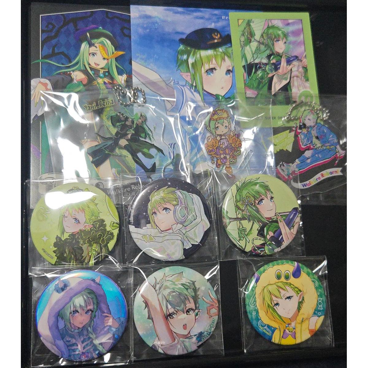 Used Macross Delta Reina Can Badge Acrylic Stand Postcard Valkyrie