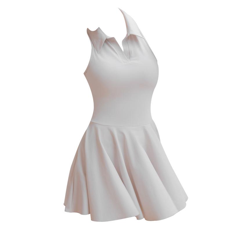 Women's 2025 Autumn High-End Sports Polo Dress: Badminton, Tennis, Golf Casual Skirt