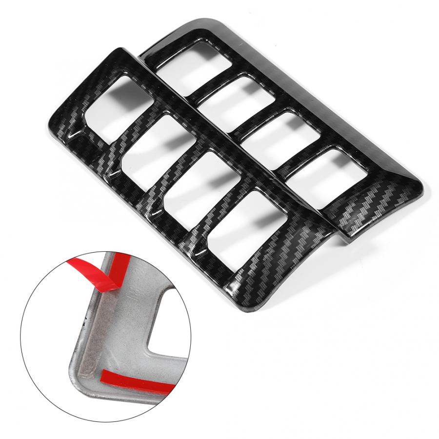 Car Headlight Adjustment Switch Cover Trim Decoration Frame Fit for Subaru Forester SK  Carbon Fiber Grain Car