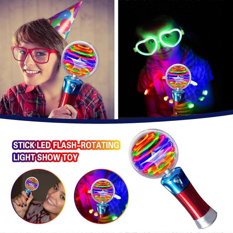 Children's Luminous Magic Ball Toy Stick Led Flash-rotating Light Show Toy