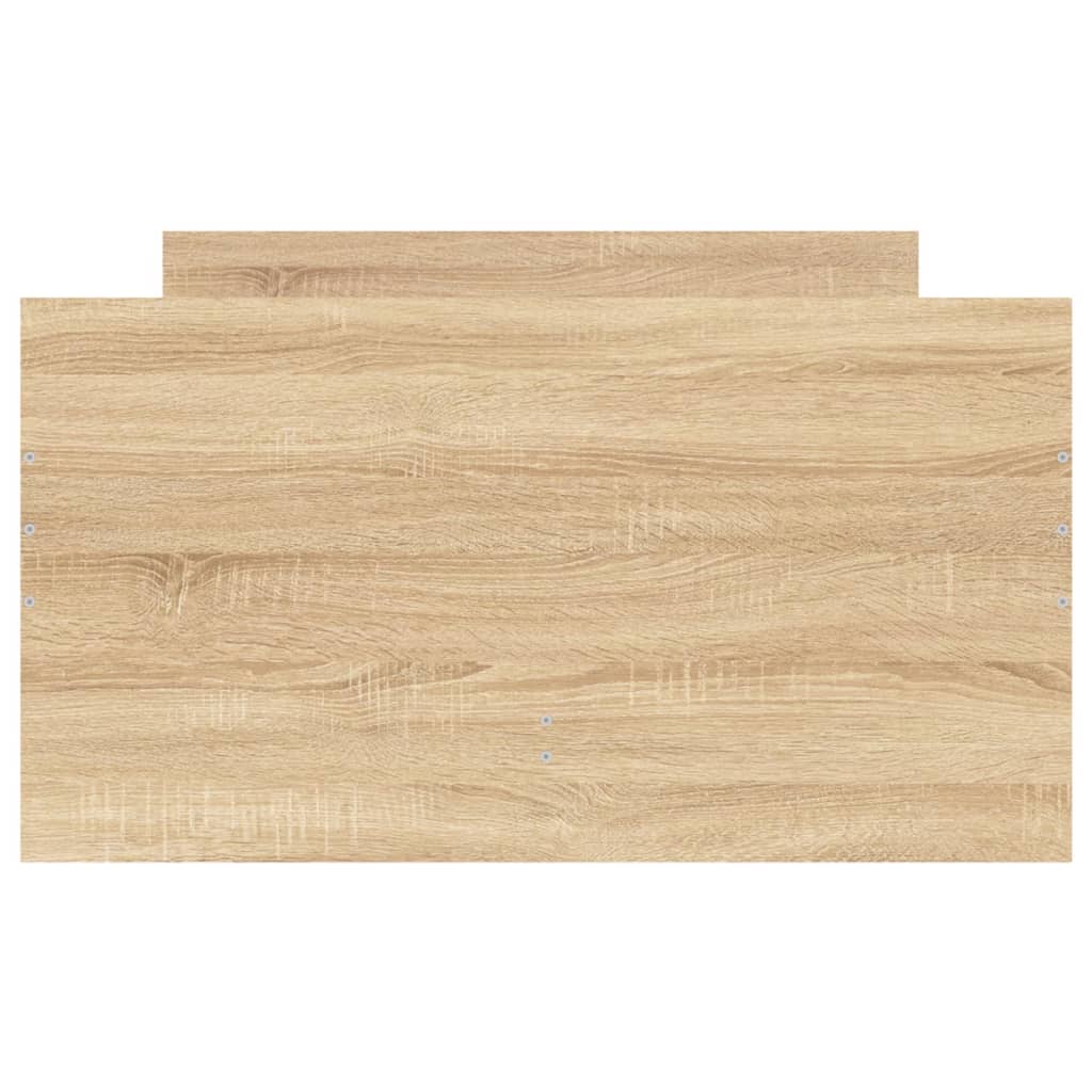 Bed with Drawers Sonoma Oak 75 x 190 cm