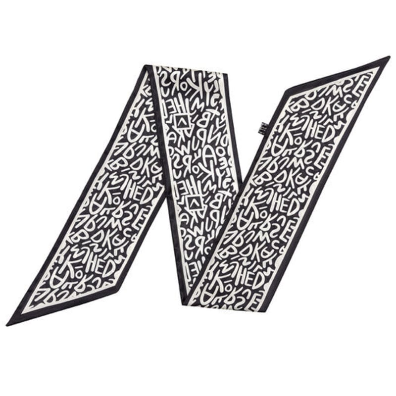 RECLOW RECLOW LETTERING Long Scarf BLACK