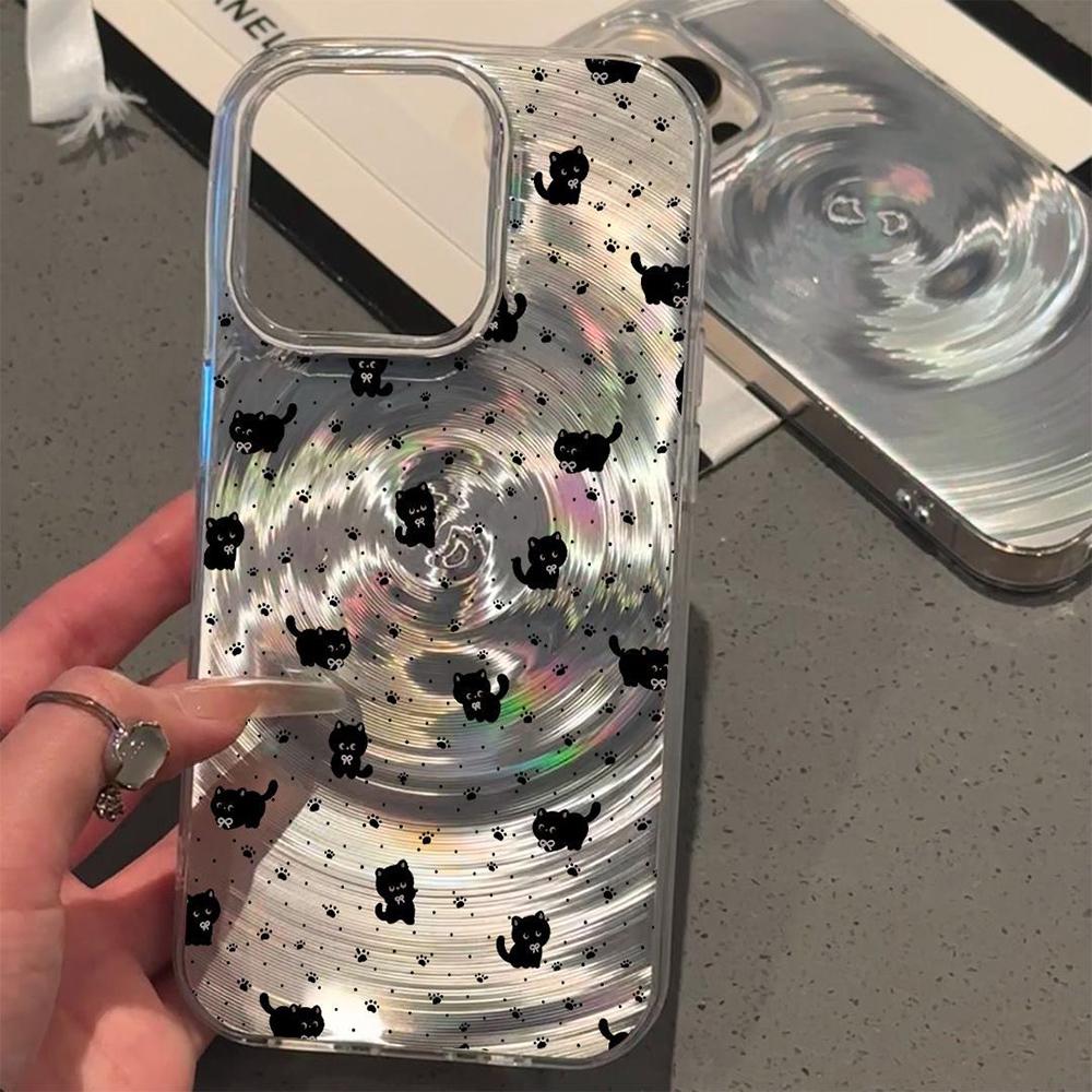Cute Pink Puppy Phone Case For iPhone 11 Case iPhone 16 13 15 12 14 Pro Max Vortex Pattern Cartoon Animals Soft Shockproof Cover