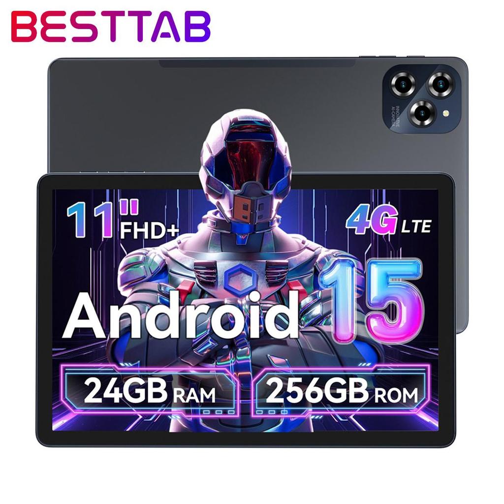Melhor Tablet 2025 W90 11 Polegadas Android 15 ,24GB RAM 256GB Memória(2 TB TF),Grande tela Widevide L1, Octa-core T615, 8000mAh, 5G WiFi, 4G LET, 18W