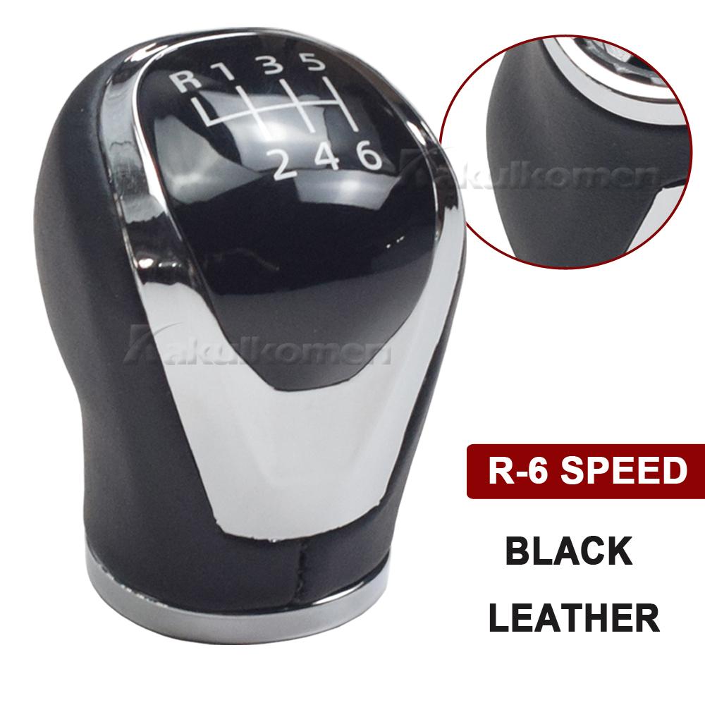 6 Speed Gear Shift Lever Knob Shifter Head Manual Replacement for Nissan Qashqai J11 X‑Trail T32 2016 2017