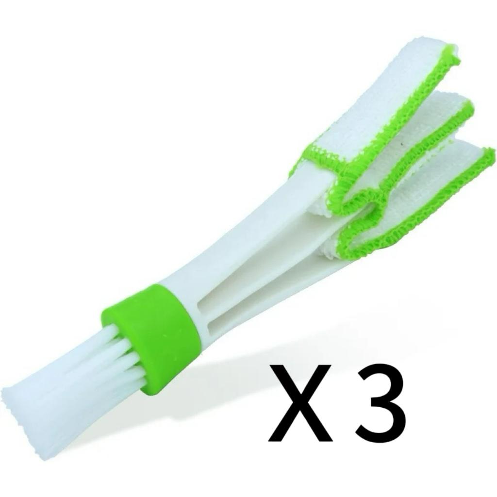Portable Double Ended Car Air Conditioner Vent Slit Cleaner Brush Instrumentation Dusting Blinds Keyboard Cleaning Brush