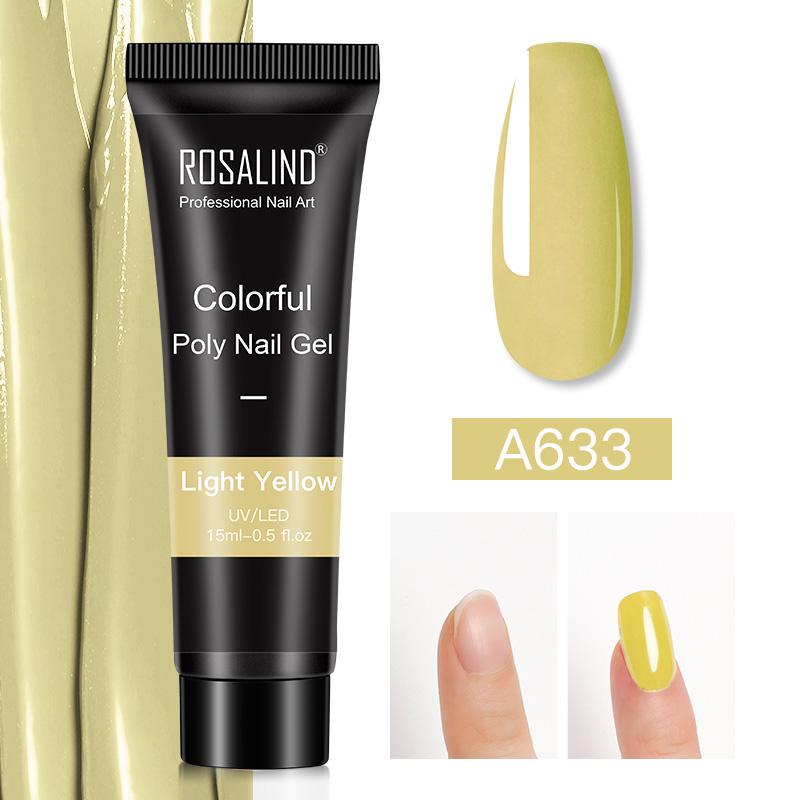 

ROSALIND 15 мл Poly Nail Gel Quick Builder Extension Gel soak off UV LED Lamp