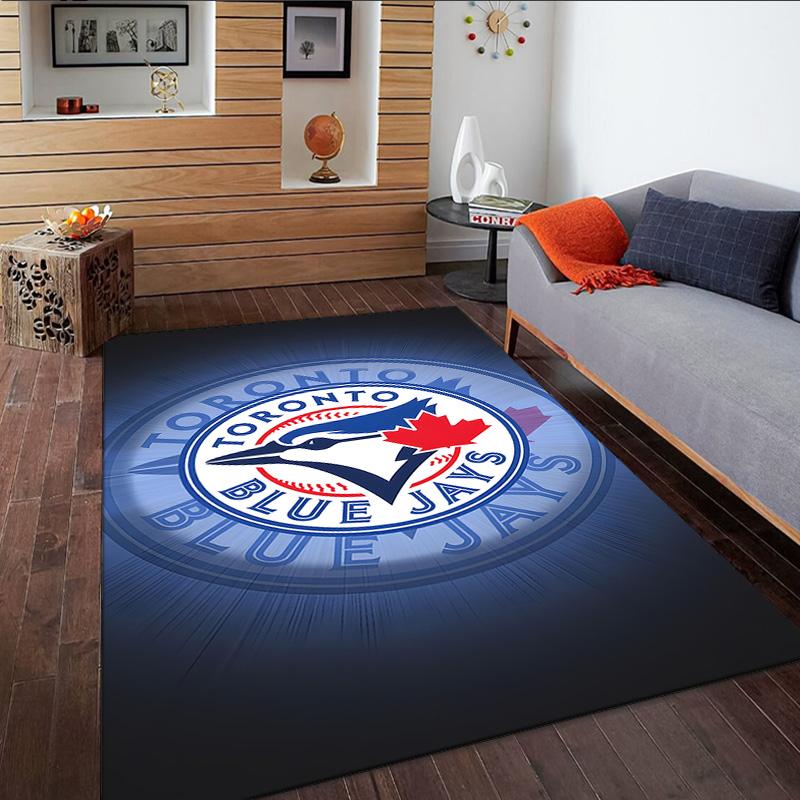 Blue Jays Logo Carpet, Kitchen Rugs, Yoga Mat, Non-Slip Mats, Rug for Bathroom, Living Room bedroom, Camping Rugs Christmas Gift