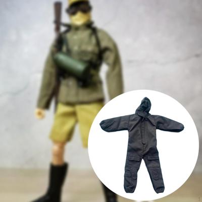 Maßstab 1/6 Herren-Figur Jumpsuit Handgefertigte Puppenkleidung Miniatur Arbeitskleidung Anziehen für 12-Zoll-Figuren
